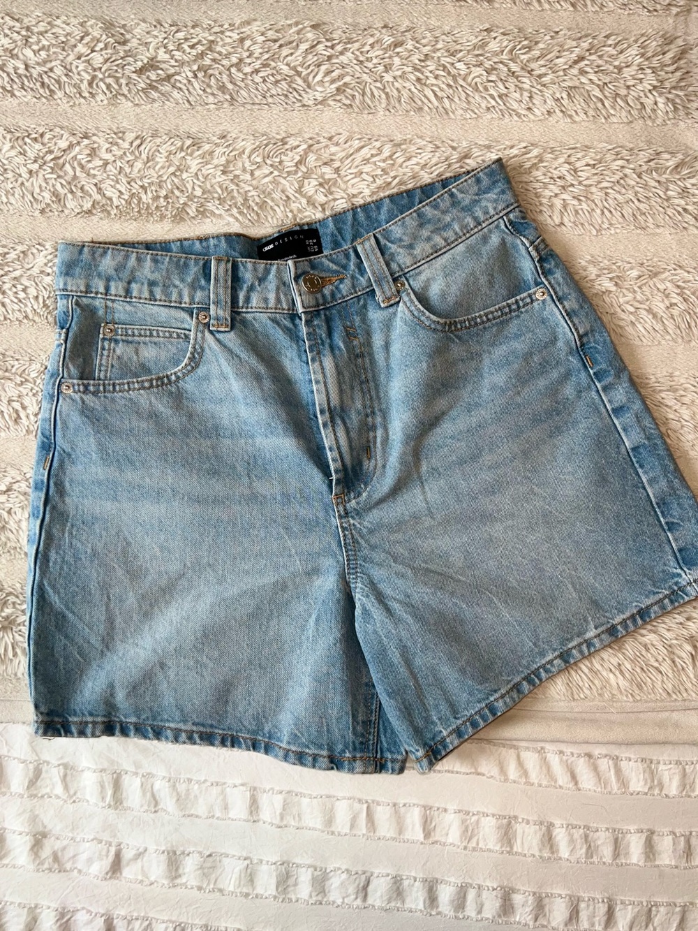 NWOT ASOS Light Blue Denim Women’s Shorts - Classic High-Waist Style